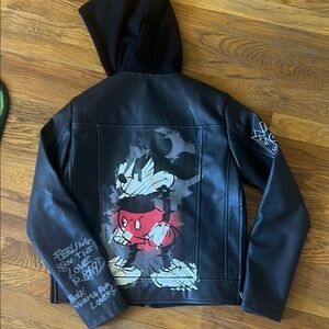 Kids Black Mickey Mouse Jacket